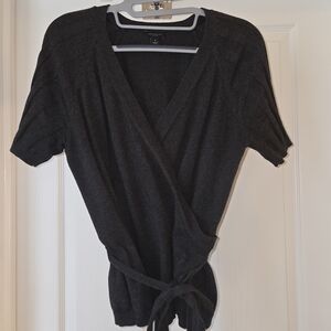 Ann Taylor Factory Charcoal Knit Top